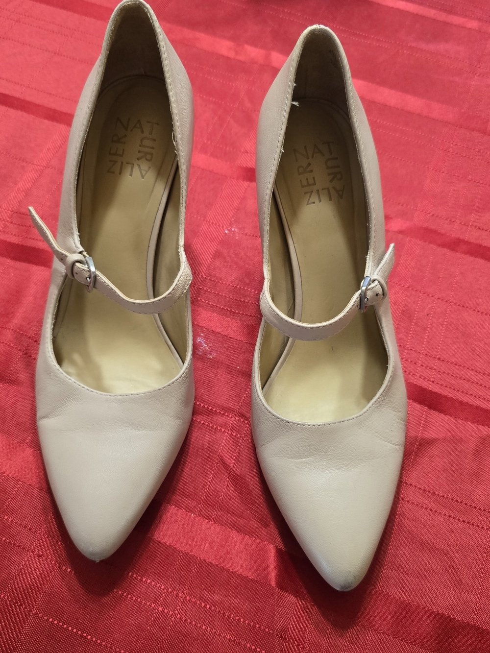 SOUL Naturalizer Women's Pointed Mary Jane Pumps in Light Beige
